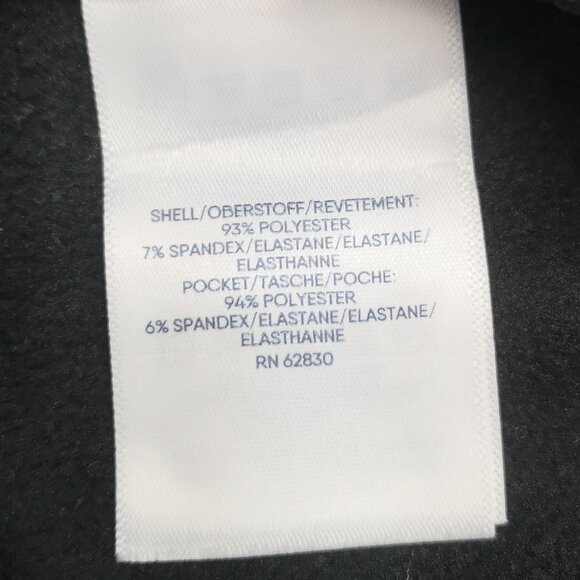 Lands' End Ladies Size Medium Tall Black Fleece Lined Pull On Track Pants - Picture 4 of 11